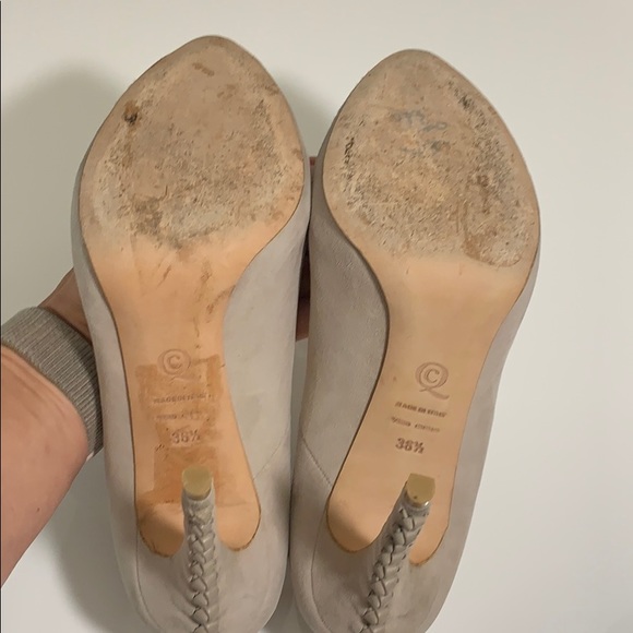 Alexander McQueen Gray Pumps Open Toe 6,5 - Picture 10 of 12